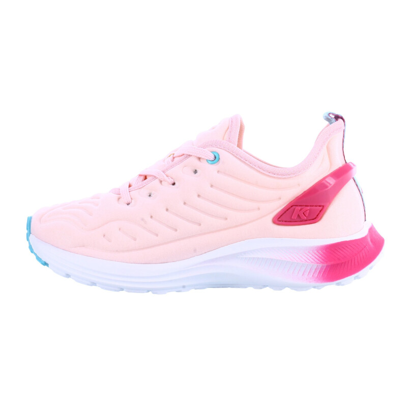 Championes de Niña KIDY acordonado con pieza en contraste Rosa - Verde Agua