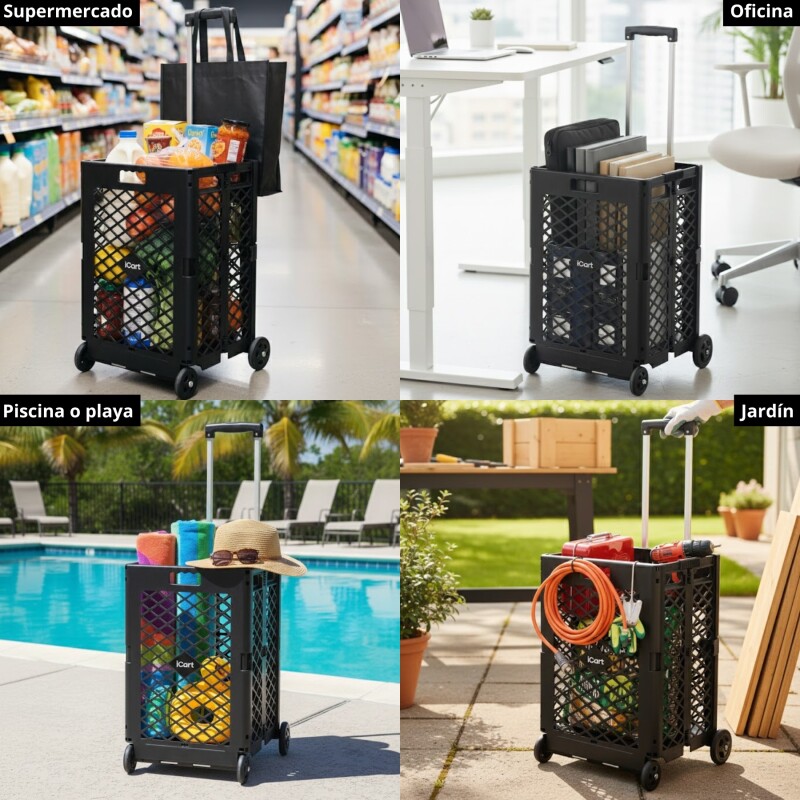 Carro iCart Multiuso Plegable y Súper Resistente Carro iCart Multiuso Plegable y Súper Resistente