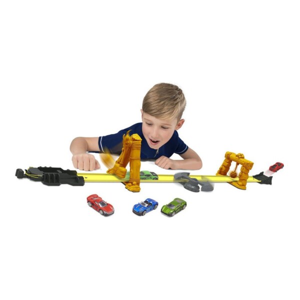 Teamsterz Pista De Auto + 5 Autitos Juguete Infantil Niños Teamsterz Pista De Auto + 5 Autitos Juguete Infantil Niños