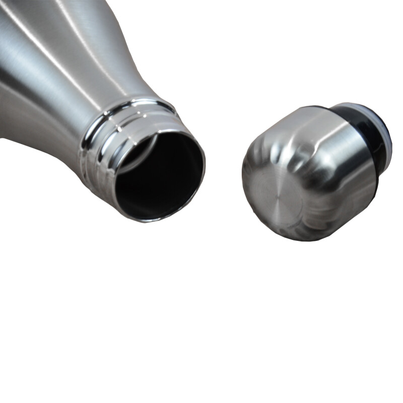 Botella acero inoxidable 500 ml doble pared Gris metalizado