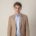 Saco de lino Slim Fit Tostado