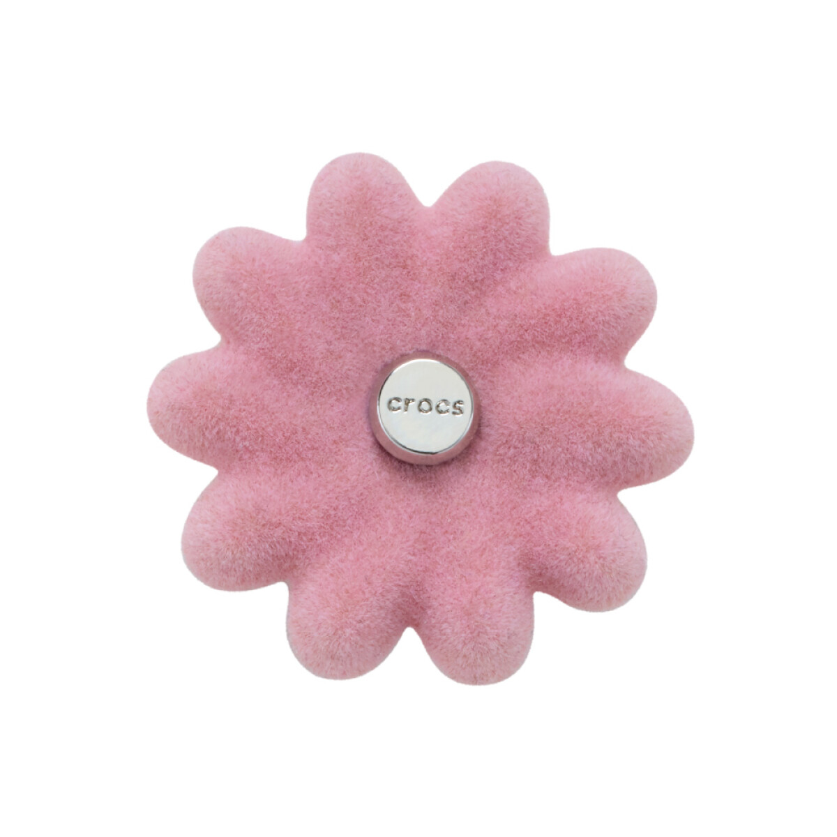 Jibbitz Pink Velvet Flower 