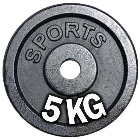 Disco Hierro 5Kg Expert Compacto Pesa P/ Barras y mancuernas Disco Hierro 5Kg Expert Compacto Pesa P/ Barras y mancuernas