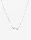 Cadena Corta con Dije Strass Collar Con Dije Cubic Zirconia - Plateado