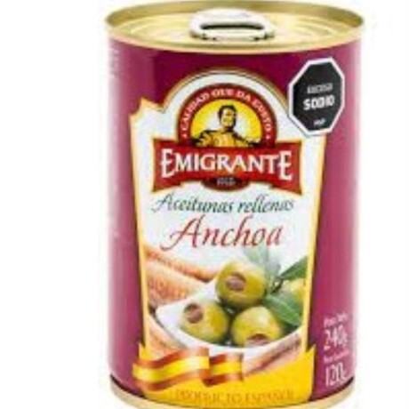 NAT-ACEITUNAS EMIGRANTE RELL/ANCHOA 240 G NAT-ACEITUNAS EMIGRANTE RELL/ANCHOA 240 G