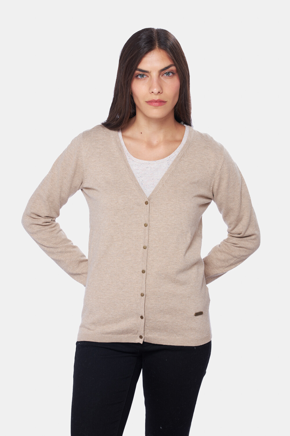 CARDIGAN CLÁSICO Beige