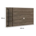 RACK PARA TV 50" - LEGNO/NEGRO RACK PARA TV 50" - LEGNO/NEGRO