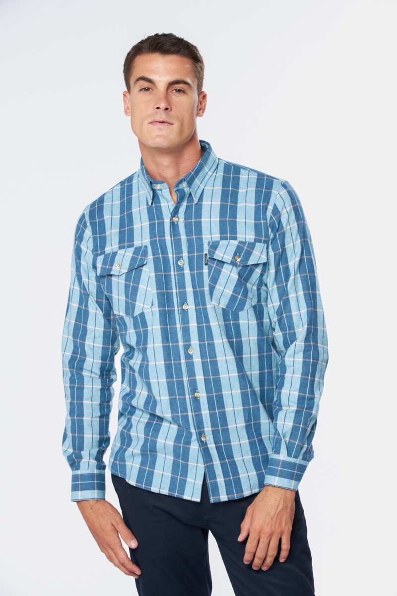 CAMISA DE VIYELA A CUADROS - Verde 