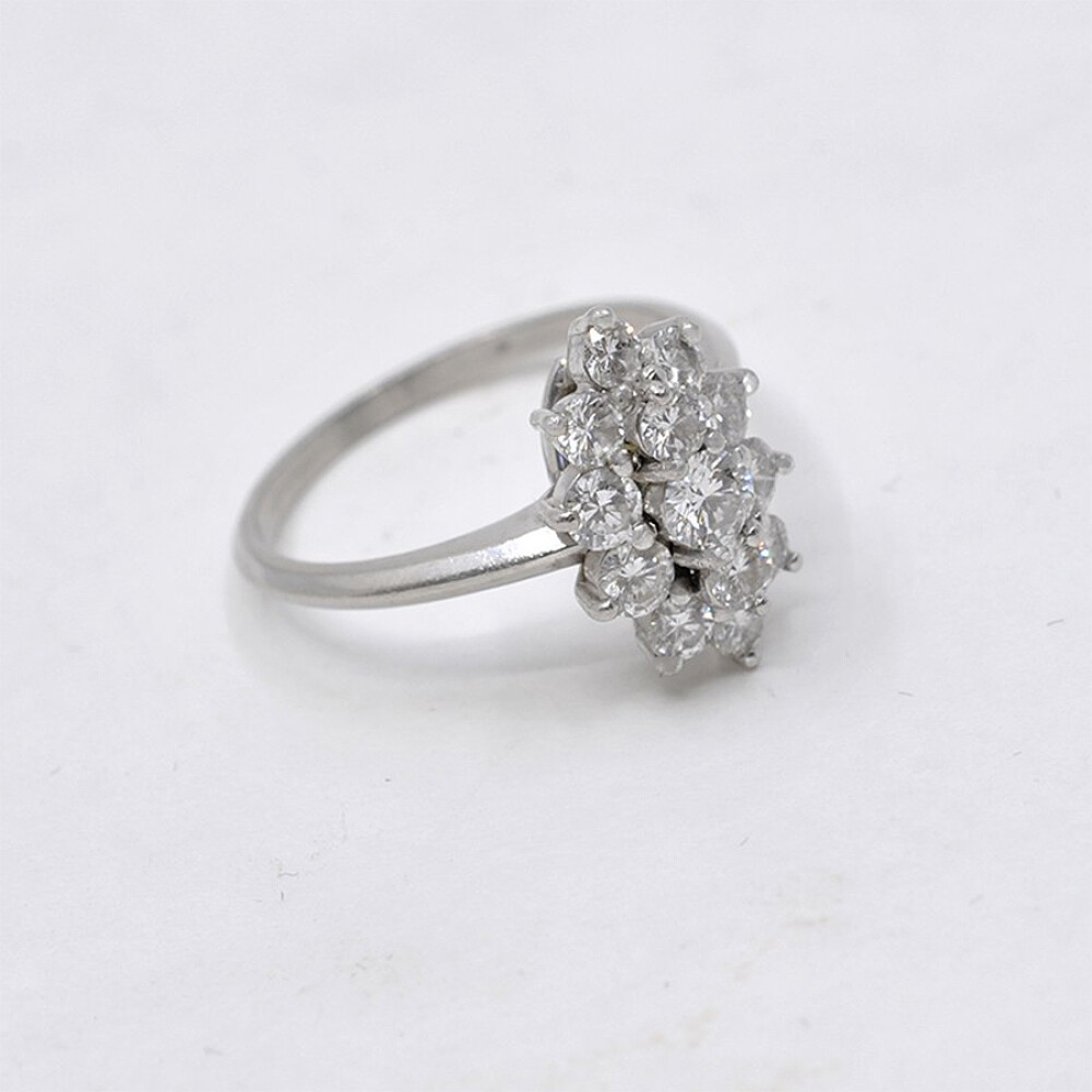 Anillo Platino Y Brillantes. Anillo Platino Y Brillantes.