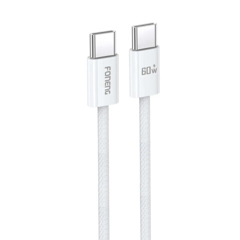Cable De Carga Usb-c / Usb-c X110 60w 1.2mts CABLE FONENG TIPO C/TIPO C X110 60W TNZ