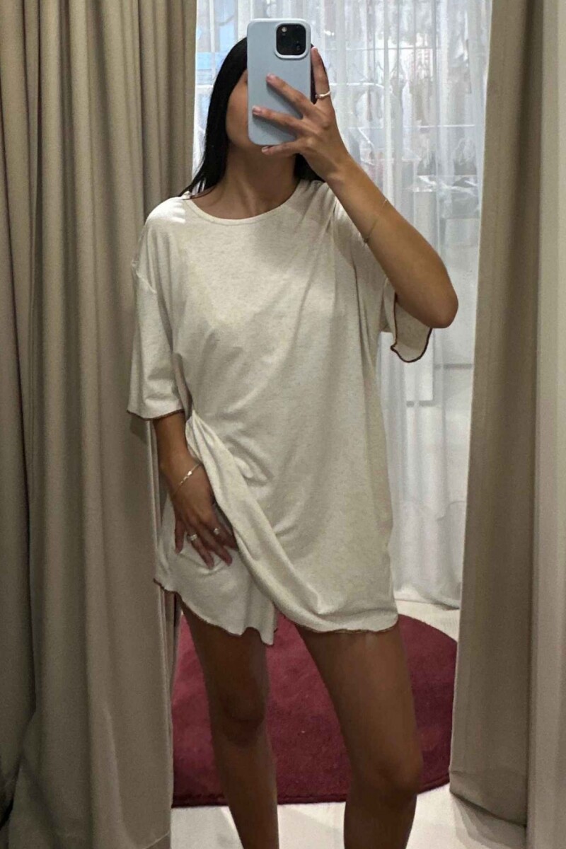 Pijama Dada Viscosa Lino Beige