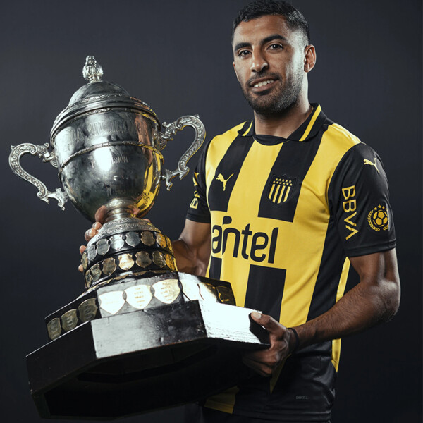 PEÑAROL HOME JERSEY 25 - PUMA AMARILLO/NEGRO