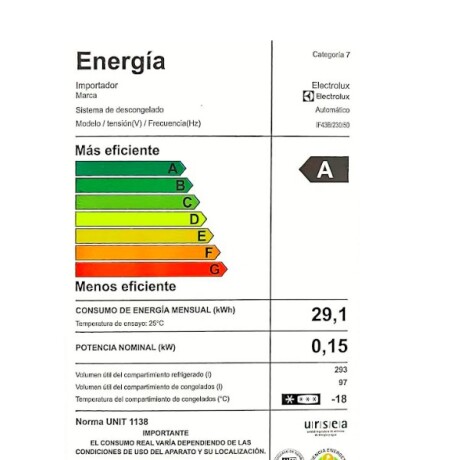 Heladera Inverter de 408 lts Electrolux IF43B Heladera Inverter de 408 lts Electrolux IF43B