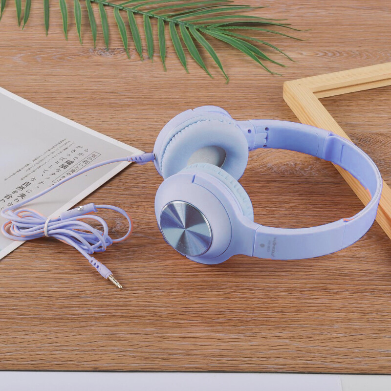 Auriculares con cable HZ600 de vincha ajustable azul Auriculares con cable HZ600 de vincha ajustable azul
