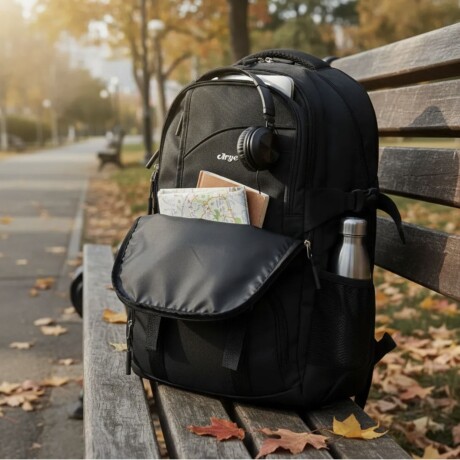 Mochila Urbana Arye 390 Durazno con Portanotebook Negro