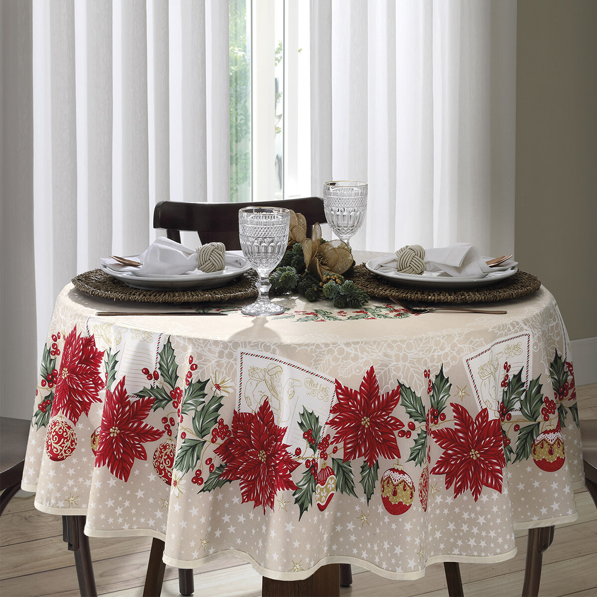 Mantel Redondo Dohler 160 cm - Navidad - 108 