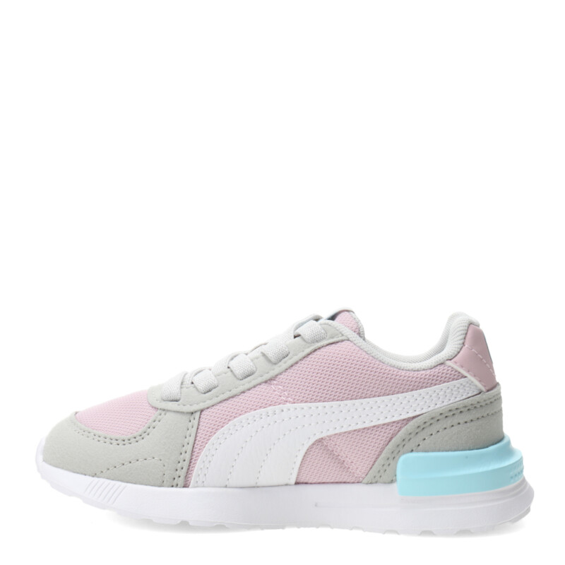Championes de Niños Puma Graviton AC Rosado - Gris - Celeste
