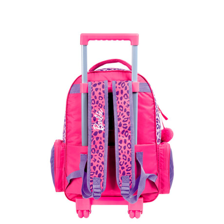 Mochila Infantil Barbie Grande Con Carrito Rosa