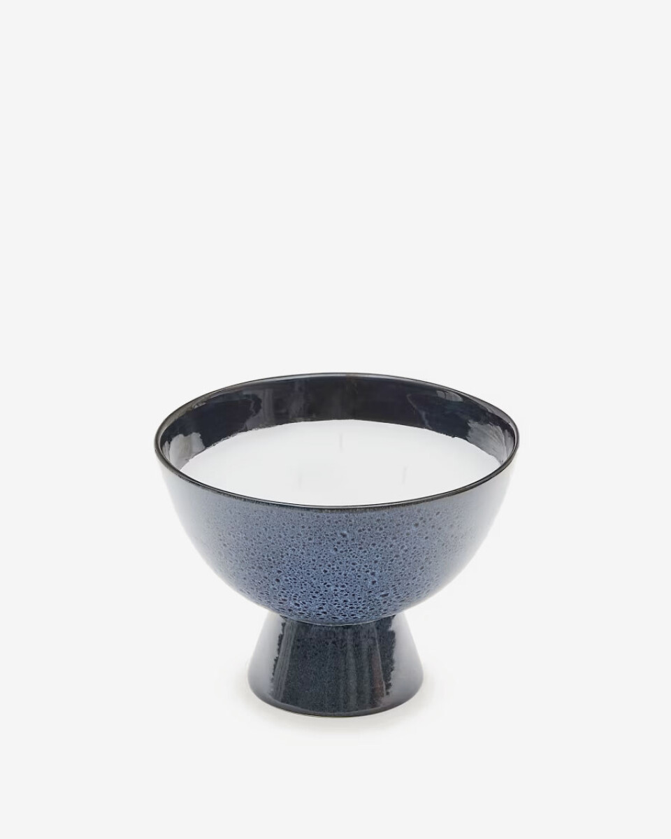 Vela Sapira de cerámica - azul Ø 20 cm 