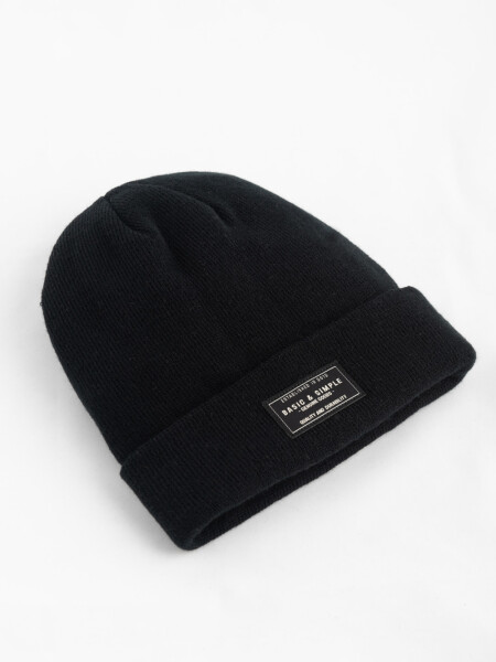 Gorro de punto Negro