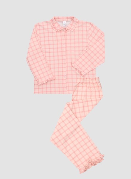 Pijama niña flannel fleece pink Rosado