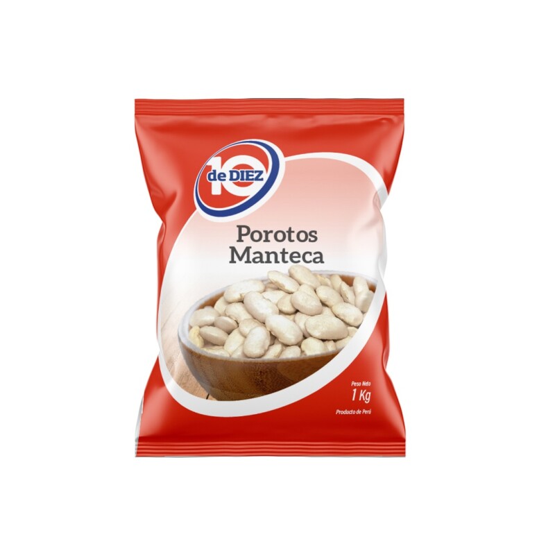 POROTO MANTECA DE DIEZ 1KG Poroto Manteca De Diez 1kg
