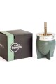 MATE PAMPA XL CON BOMBILLA VERDE OLIVA