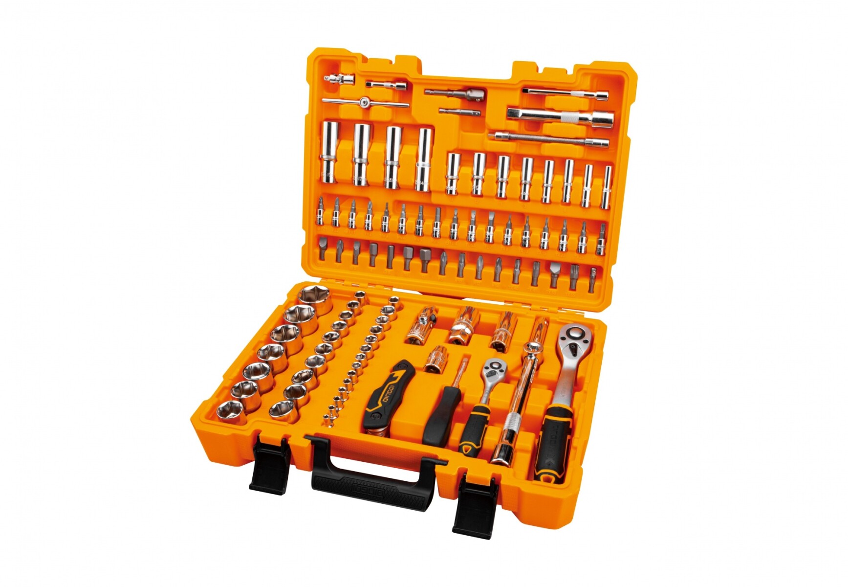 DINGQI JUEGO 94 PIEZAS LLAVES & ACCESORIOS & DADOS CR-V 1/2-1/4 