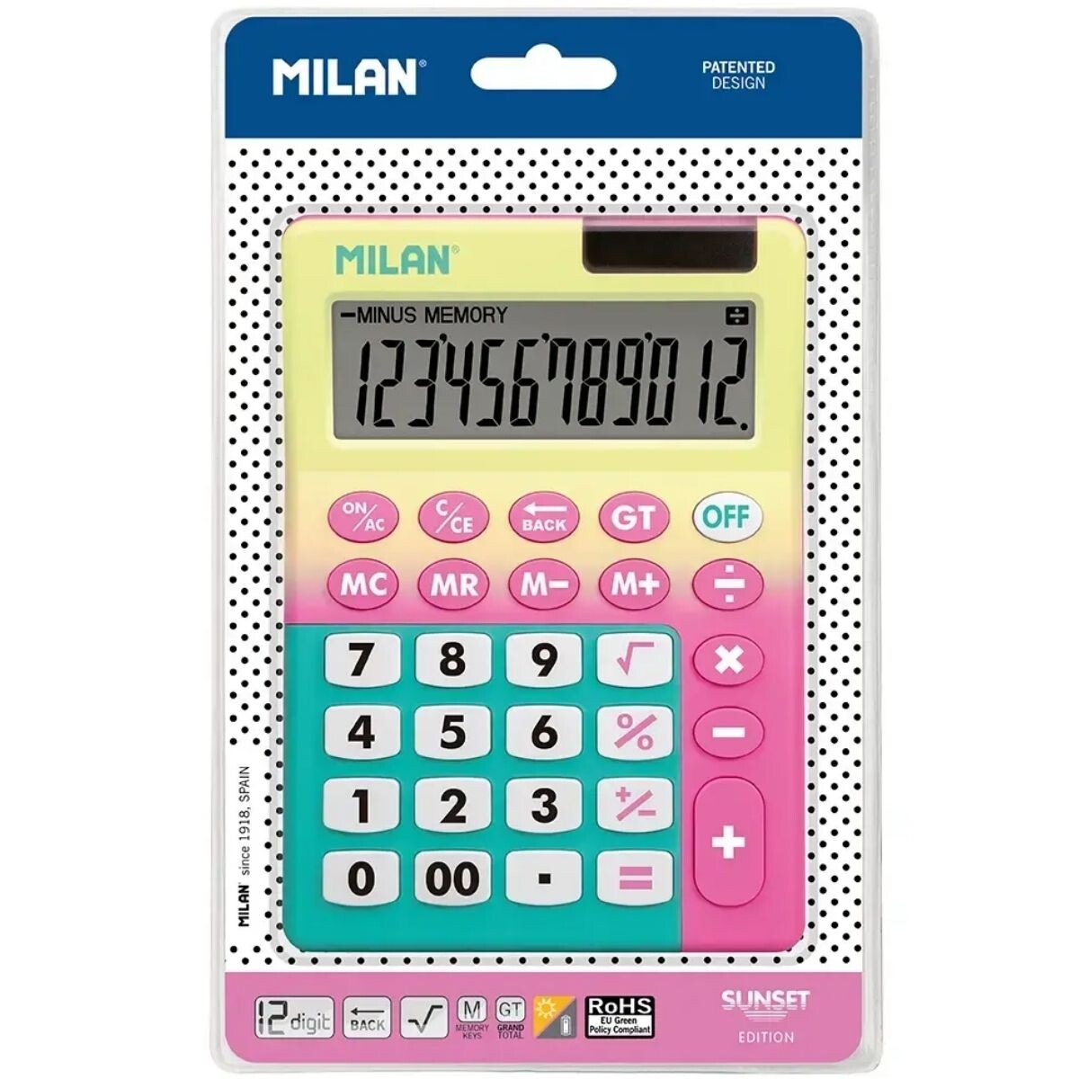MAQUINA CALCULADORA MILAN NATA 151812NPBL 
