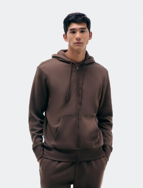 CAMPERA BÁSICA UNISSEX MARRÓN