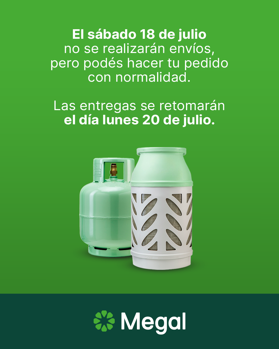 Cerrado, sin entregas para ese dia