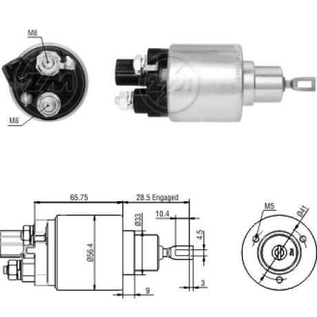 AUTOMATICO DE ARRANQUE TOYOTA COROLLA 1.8 08/ BOSCH F000AL0118 ZM AUTOMATICO DE ARRANQUE TOYOTA COROLLA 1.8 08/ BOSCH F000AL0118 ZM