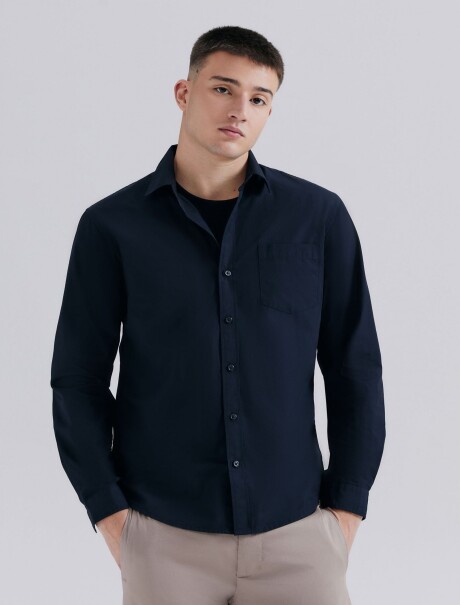 CAMISA MANGA LARGA SLIM NEGRO