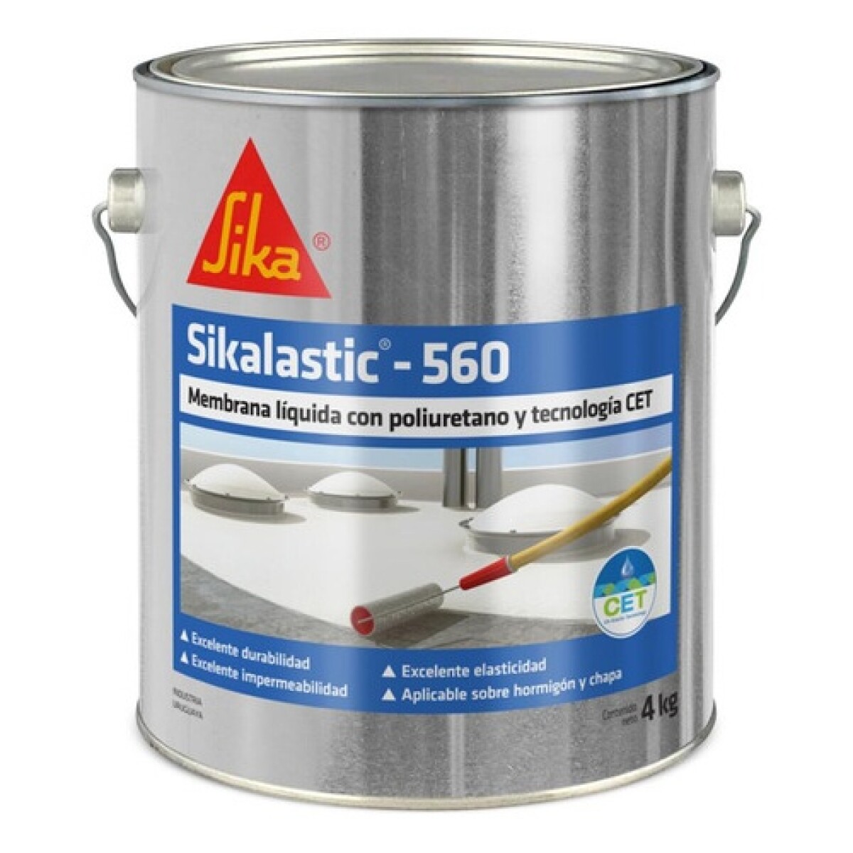 Membrana Líquida Sika Sikalastic-560 Con Poliuretano 4 Kg 