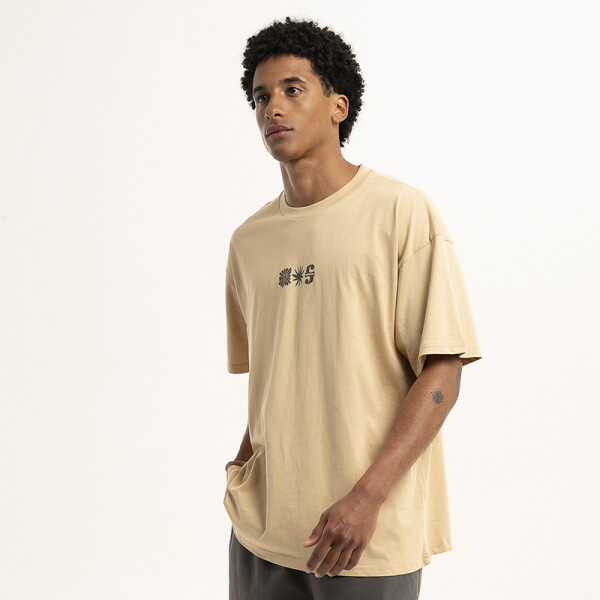 Remera Pulau Palmtree Beige