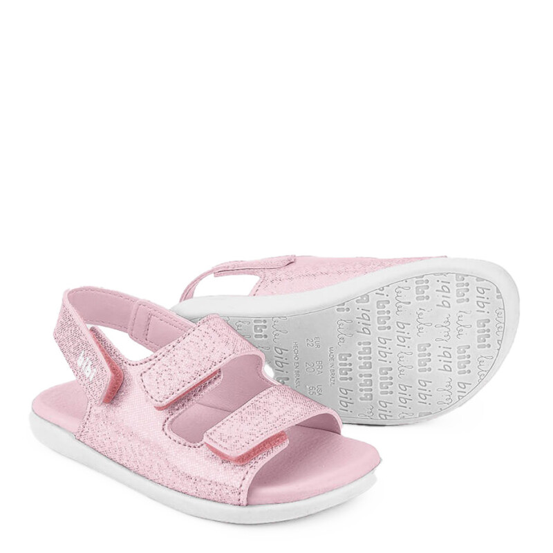 Sandalia de Niños Bibi Baby Soft Velcros Rosa