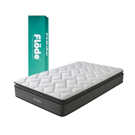 Colchón 1 Plaza FLODE Plus En Caja Con Resortes Pocket 90 x 190 x 30 Colchón 1 Plaza FLODE Plus En Caja Con Resortes Pocket 90 x 190 x 30