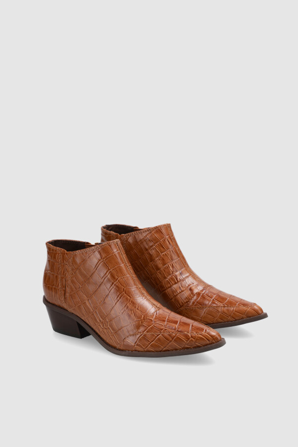 Botín Sabina Crocco Cognac