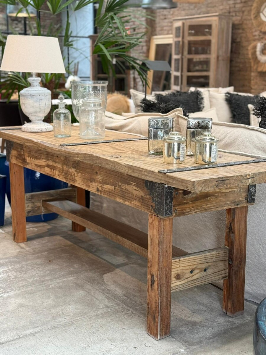 Mesa Rústica De Madera 
