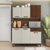 Kits Cocina Génova Nogueira/Off White/CP Ripado Kits Cocina Génova Nogueira/Off White/CP Ripado