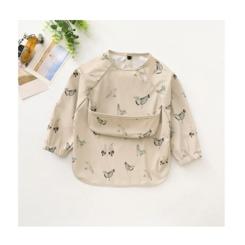 Batita delantal con cierre trasero - beige Batita Delantal Con Cierre Trasero - Beige