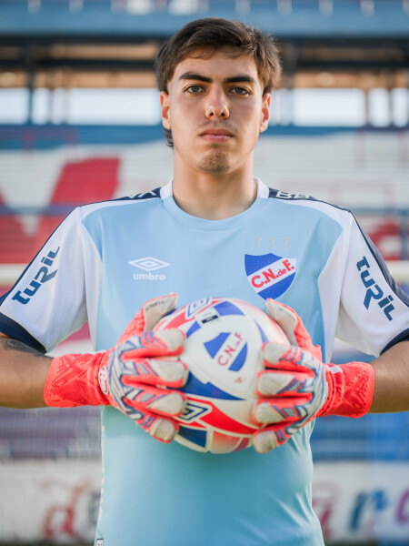 Camiseta Golero Oficial 2024 Nacional Hombre Celeste, Azul Marino, Blanco