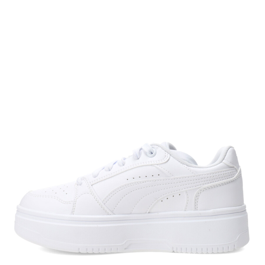 Championes de Mujer Puma Rebound Femme Low Blanco - Celeste Claro