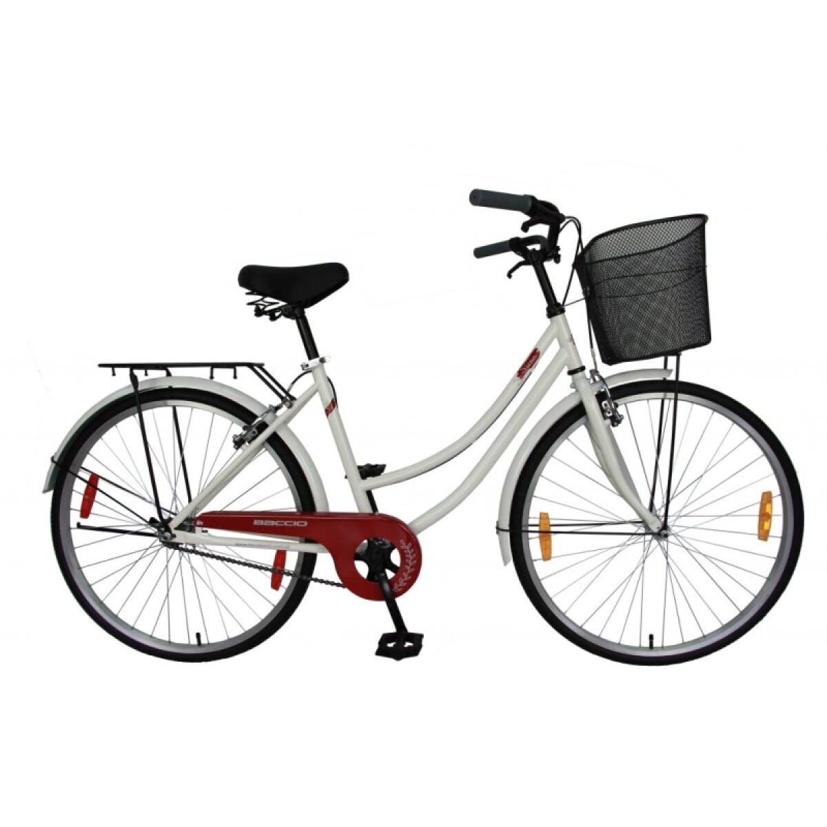 Bicicleta Baccio R.26 Dama Siena S/c - Blanca/bordeaux 