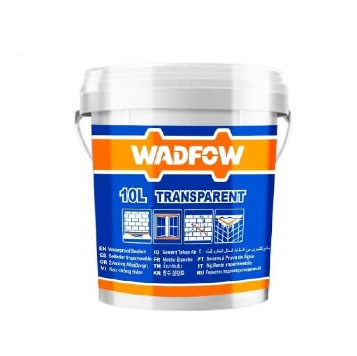 SELLADOR 10LT TRANSPARENTE RESISTENTE AL AGUA WADFOW WGQ3T10 