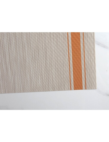 INDIVIDUAL PVC 45x30CM JASPEADO NATURAL/NARANJA INDIVIDUAL PVC 45x30CM JASPEADO NATURAL/NARANJA