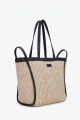 Bolso rafia beige