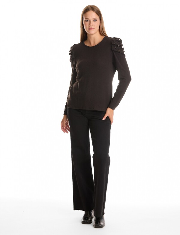 Buzo Soft Perlas NEGRO