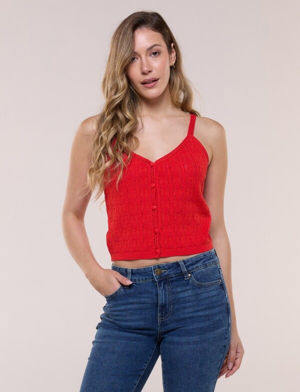 Top Tejido ROJO