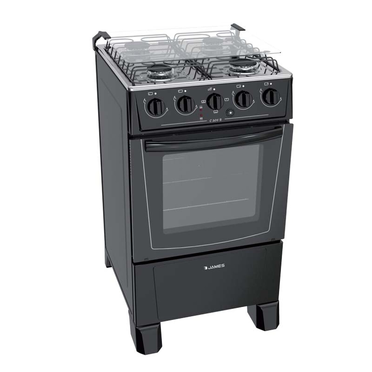 Cocina Combinada JAMES C205 - Negro 